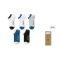 [Men's]White/Blue/Gray/Dark Blue/Skin (5 Pack)