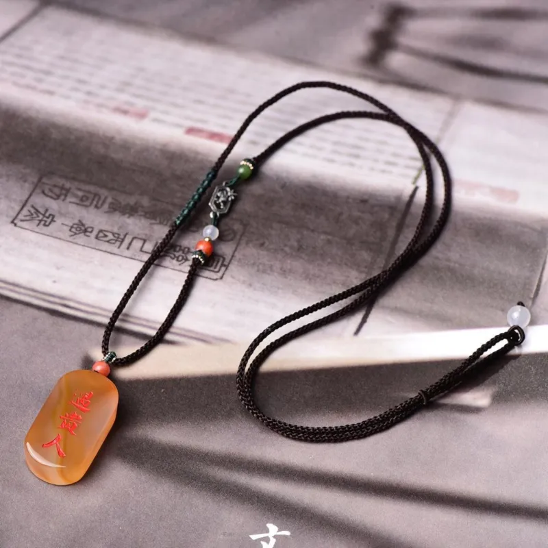 Gu He Jade Necklaces Unisex-3
