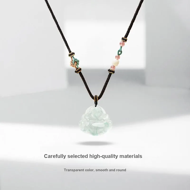JUICY GRAPE African Emerald Jade Necklaces Unisex-2