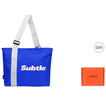 Subtle Nylon Shoulder Bag Large Size Unisex Multicolor