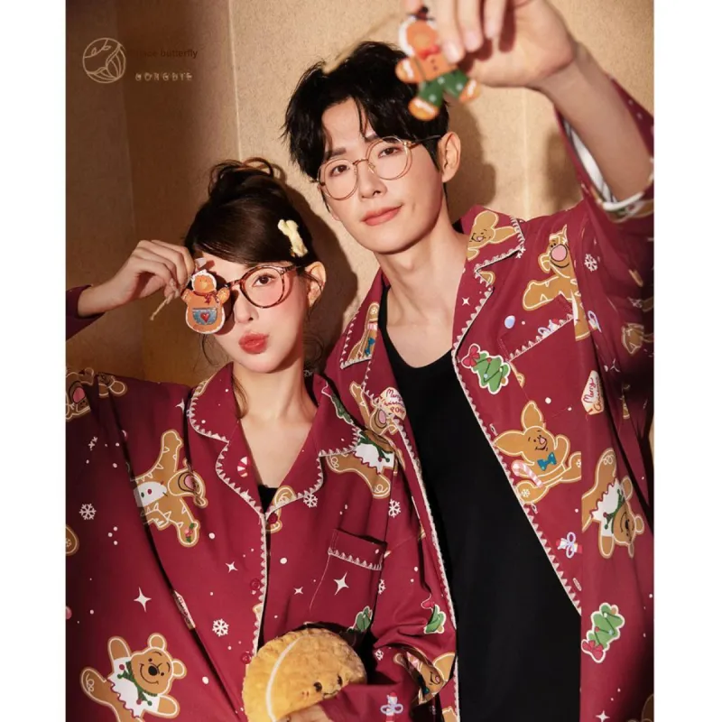 Gongdie x Disney Pajama Set Unisex Gift Box Set Red-3