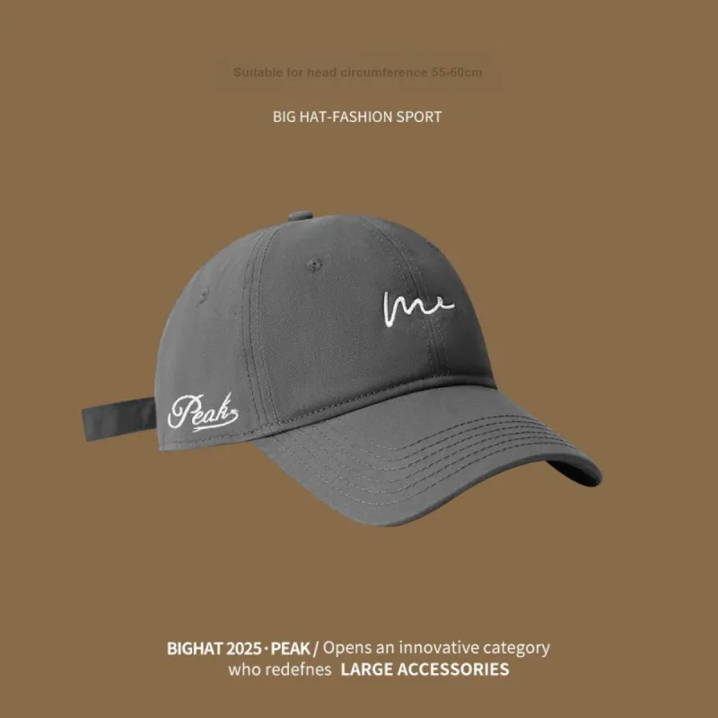PEAK Polyester Baseball Caps Unisex White/Black/Gray/Khaki/Burgundy-5