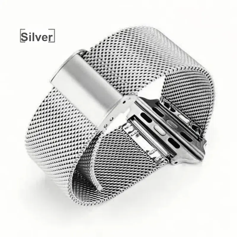 LEAPRUN Watch Band Apple Compatibility Stainless Steel Material-2