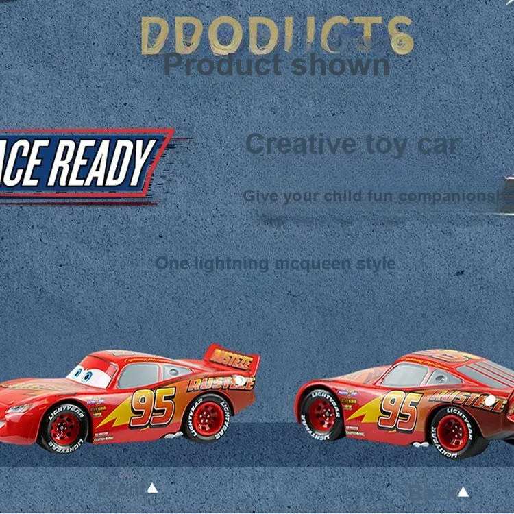 Disney Racing Total Mobilization, Power Wheels, Lightning McQueen Assembled Models-2