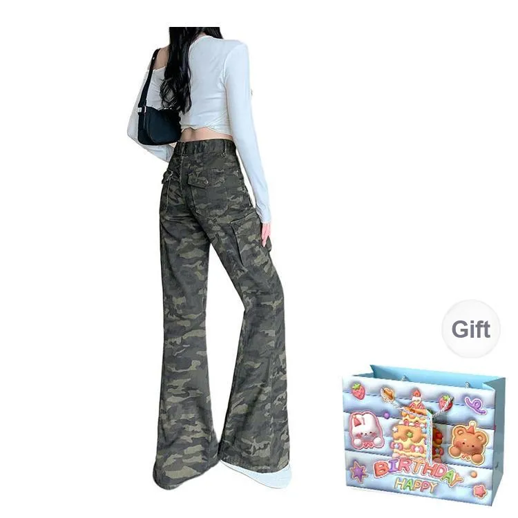 BRASS SCOUT Cargo Pants Women's Camouflage-1
