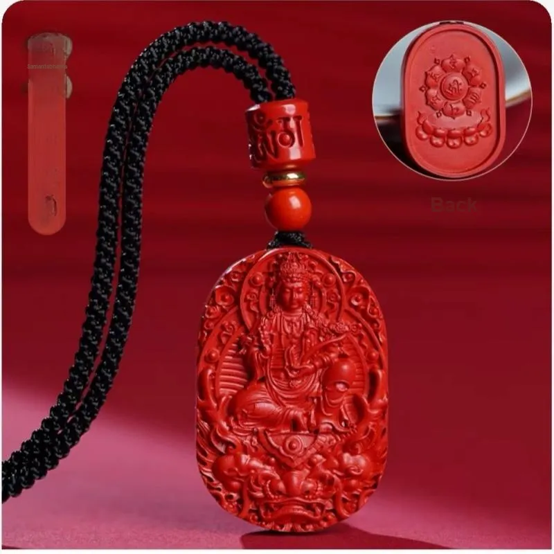 Sima Is Ethereal Cinnabar Jade Pendants Unisex-3