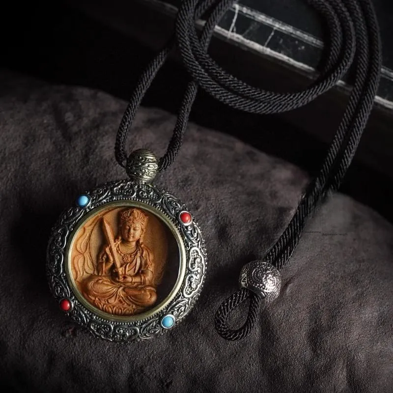 DALONG Old Mountain Sandalwood Pendants Unisex-4