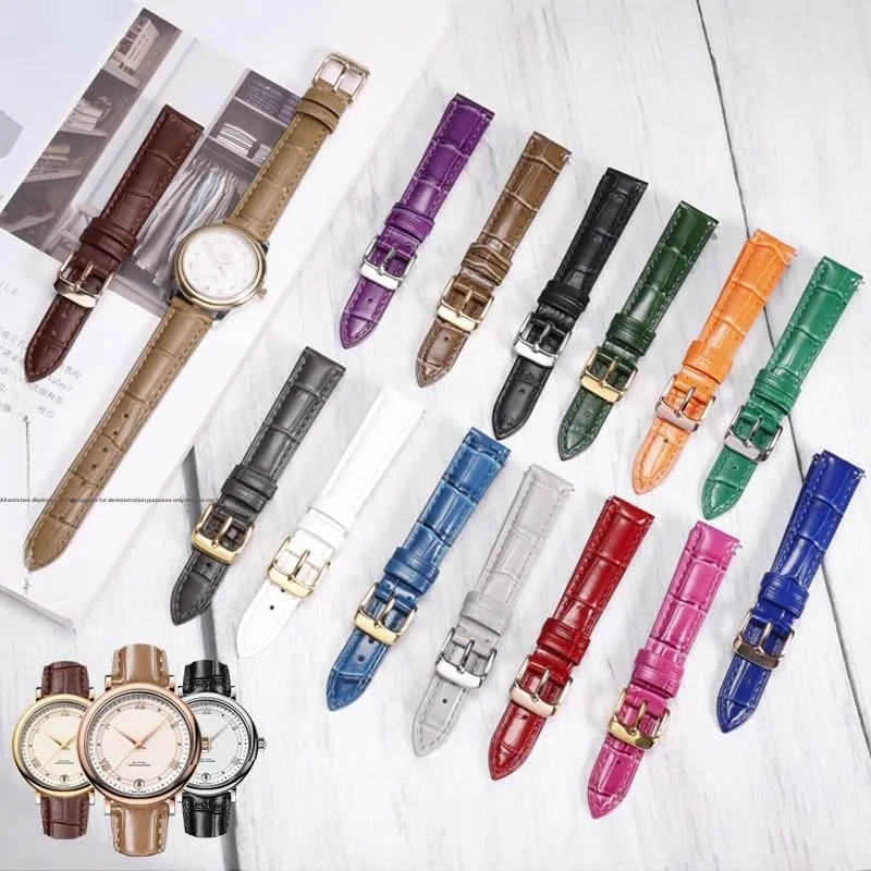 Craftsman Watch Bands Omega Replica 424.23 Women's Strap Superbia Crocodile Pattern Genuine Leather Strap Unisex-11