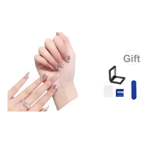 XNTX Фиолетовый Туманный Цветная глазурь False Nail Короткий LADDER Прохладный Color Series Jump Цвет Стиль Instagram