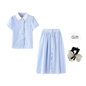 PAVEA Two Piece Skirt Sets Women's Two Piece Set+Hair Tie Includes