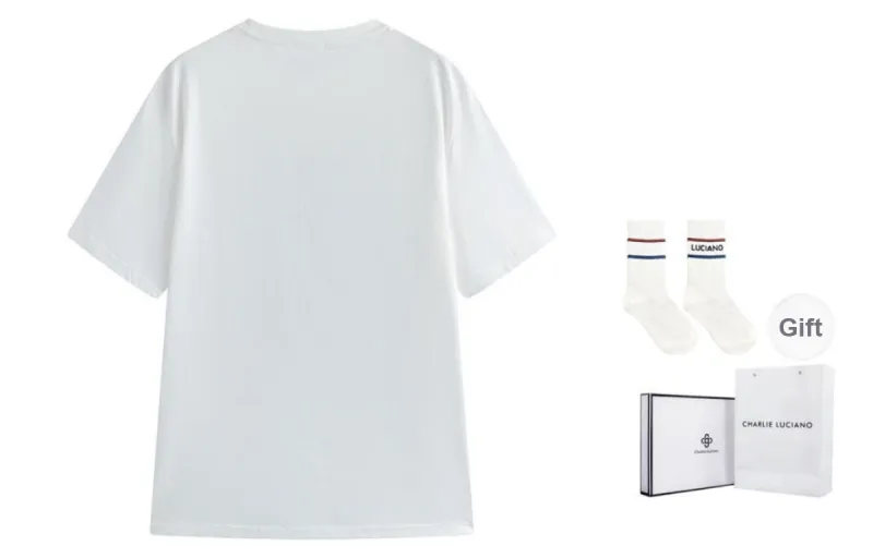 Charlie Luciano T Shirt Unisex White-1