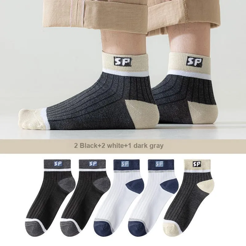 Lan Miao Ankle Socks Men's 5 Pack-8