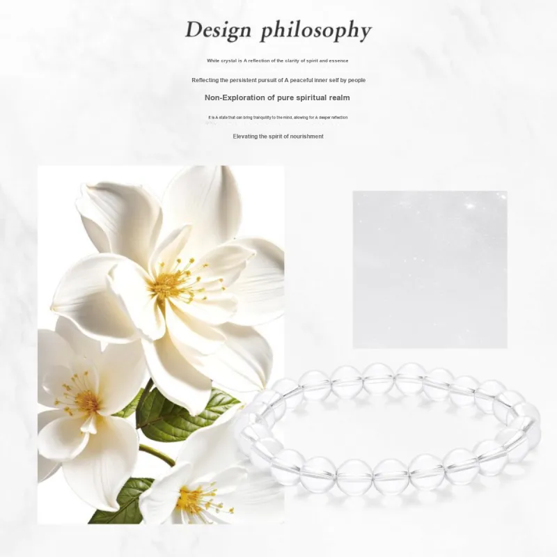 LAOMIAO Natural White Crystal Bracelets Women's-3
