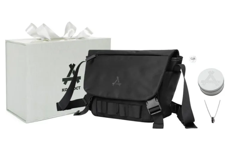 KONADCT Polyester Messenger Bag, Shoulder Bag, Crossbody Bag, Fanny Pack, Sling Bag Regular Unisex Black-5