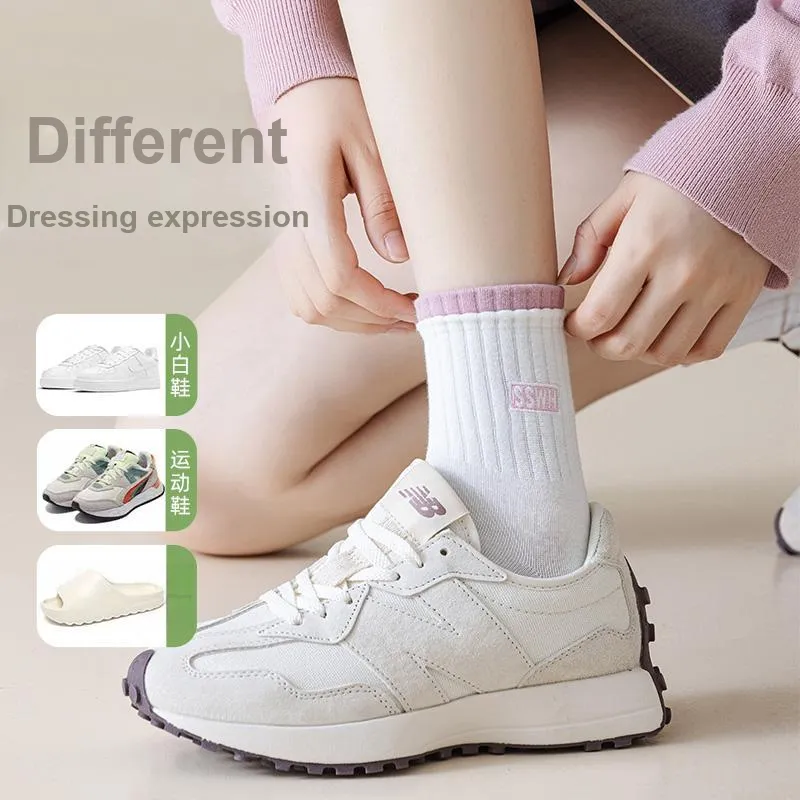 Lan Miao Mid Calf Socks Women's 7 Pack-12