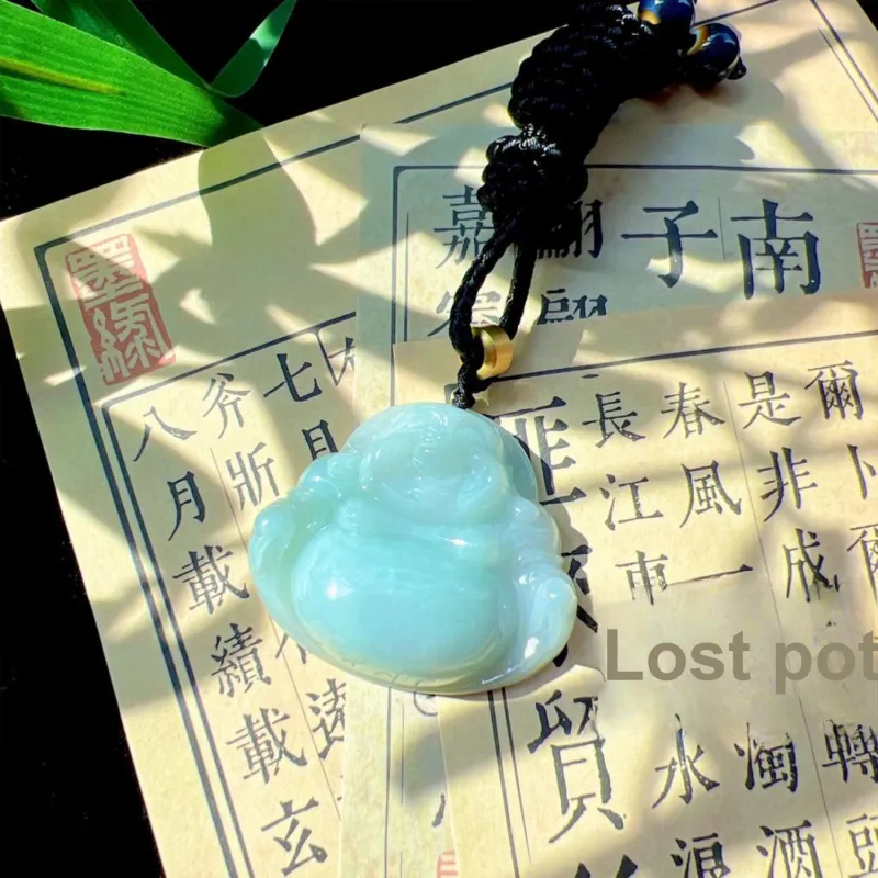 SIYIJIA Bean Type Jadeite Necklaces Unisex-1