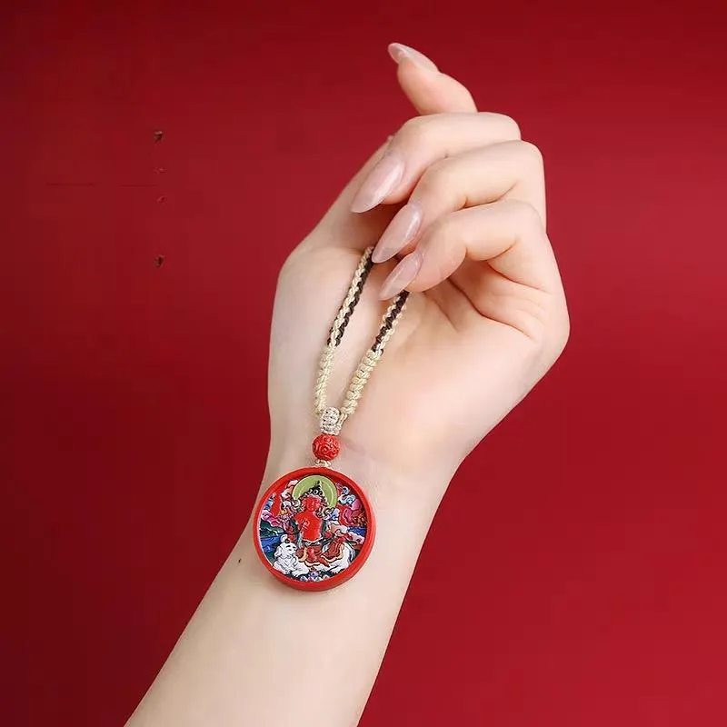Sima Is Ethereal Reconstructed Cinnabar Pendants Unisex-9