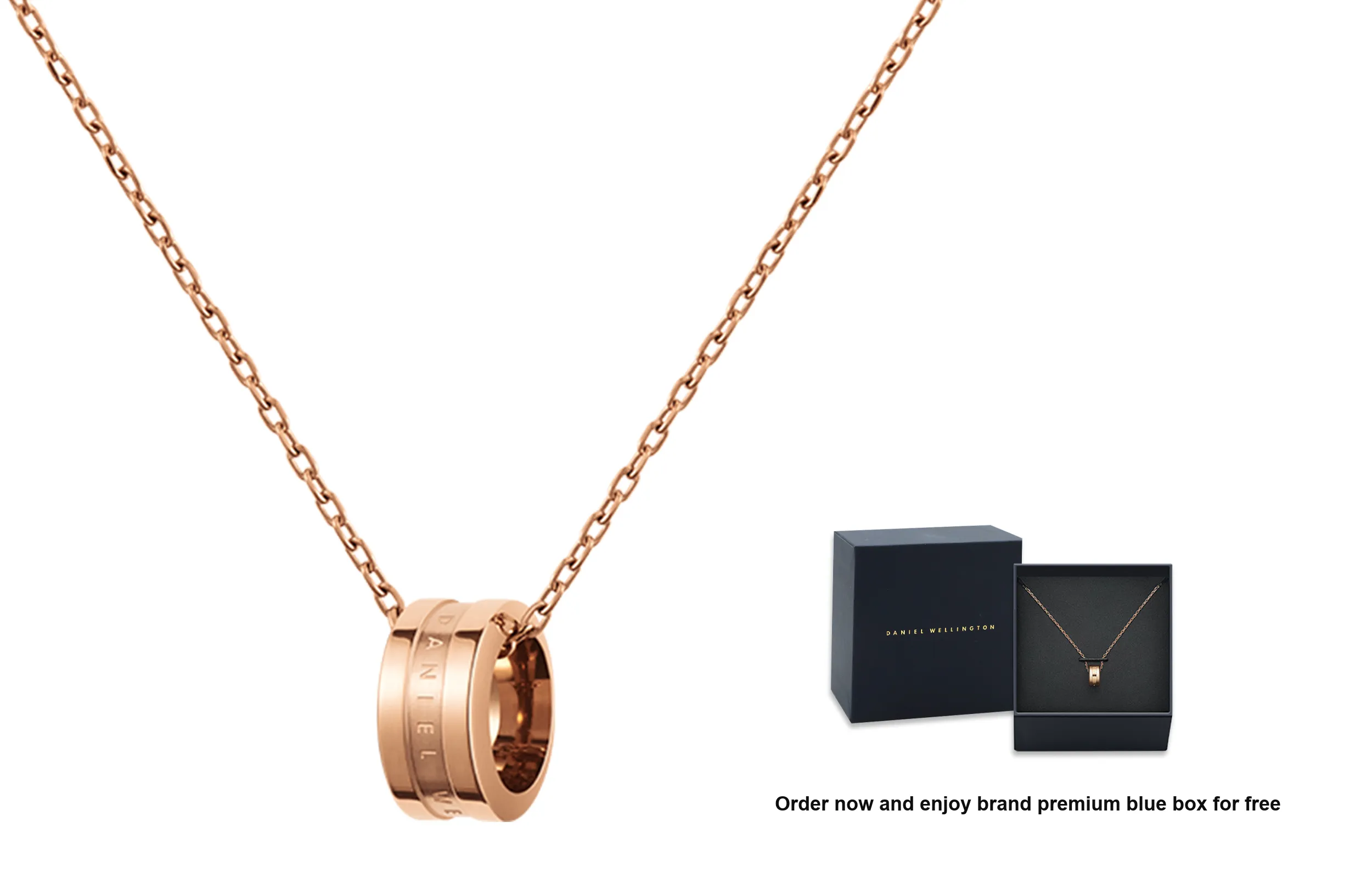 Daniel Wellington Luxury Necklaces Unisex Rose Gold