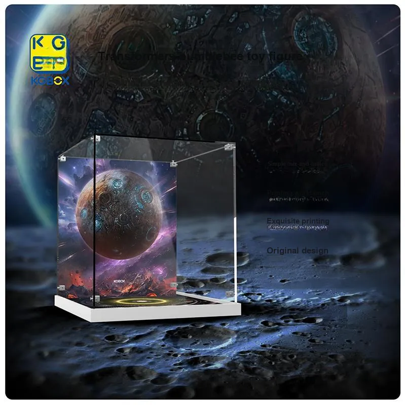 KGBOX For 3AThreezero Transformers Bumblebee Optimus Prime Acrylic Transparent Display Case Model Accessories-11