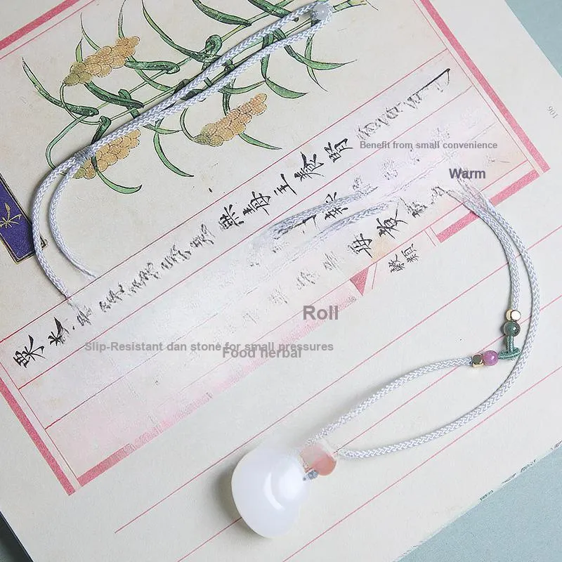 Ingenuity Hetian Jade Necklaces White Jade Women's-5