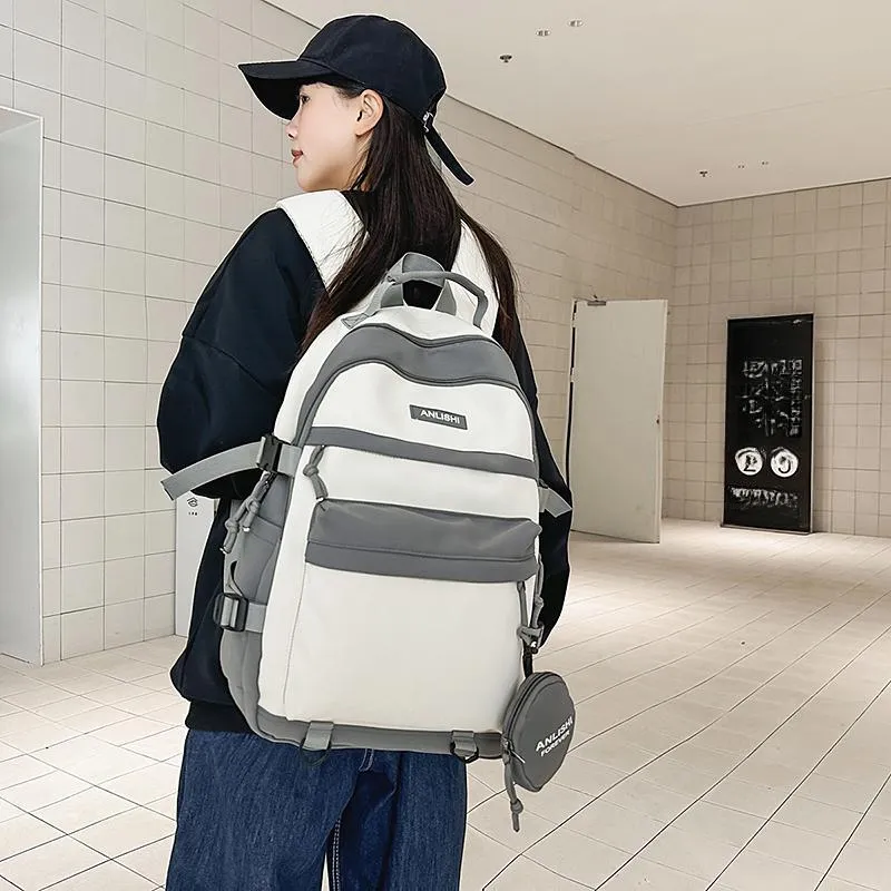 Yalu Nylon Backpack Unisex Multicolor-10