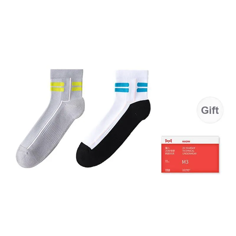 MIIOW Trend Party Series Mid Calf Socks Unisex Gift Box Combination-7