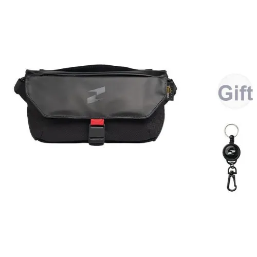 TAJEZZO 2,5L Crossbody сумка из ПВХ черная унисекс