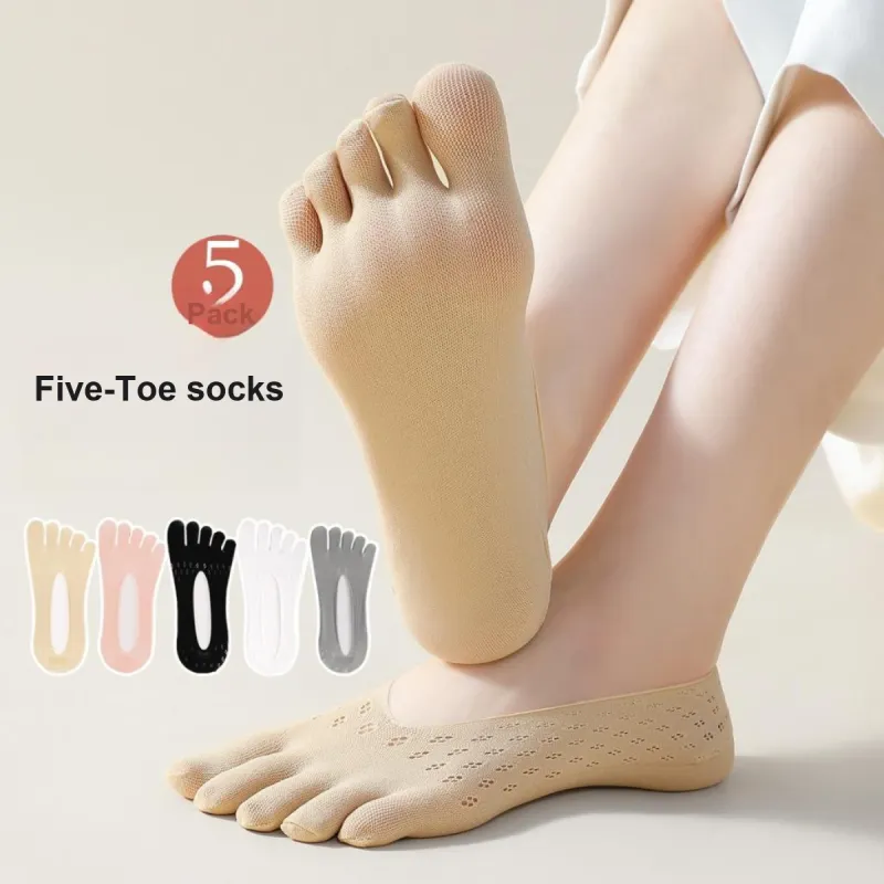 ROMANTIC·SPRING No Show Socks Women's 5 Pack-1