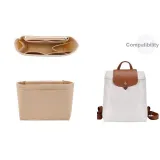 Longchamp Backpack-Beige Felt Liner[Stiff and Supportive]