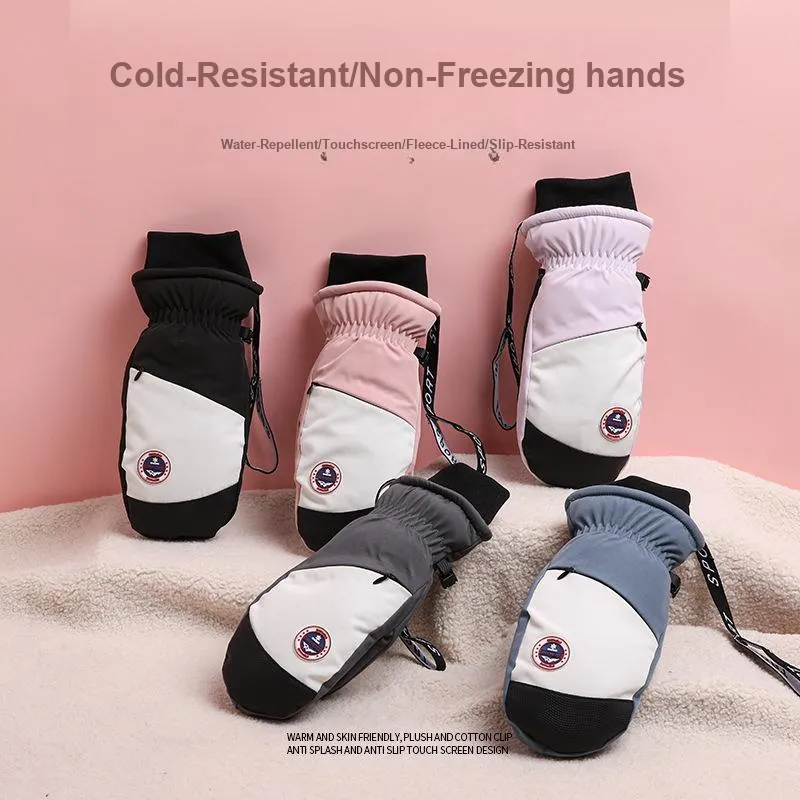TANLU Ski Gloves Outdoor Fingerless Gloves Unisex-2