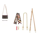 Sub-Bag All Set[Crossbody Shoulder Strap+40cm Decorative Chain+Silk Scarf]