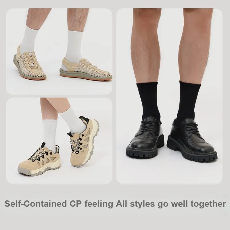 YOUKESHU Mid Calf Socks Men's 5 Pack Gift Box Set-28