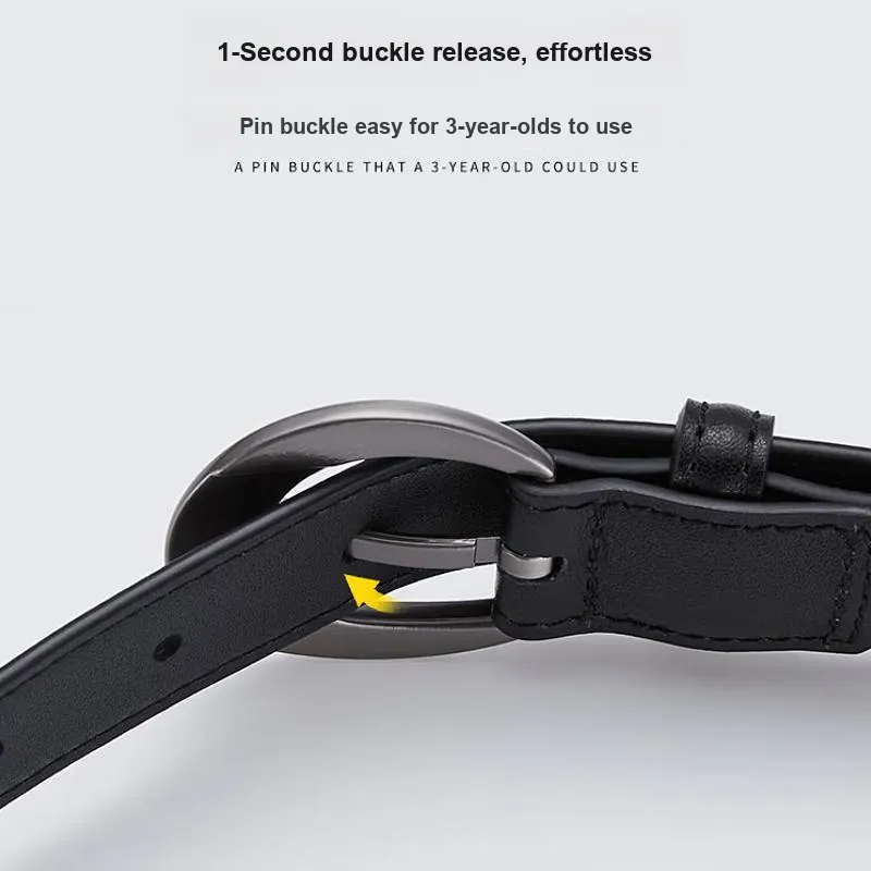 ROBINHOOD Cow Split Leather Belts Women's Width 2.5cm-2