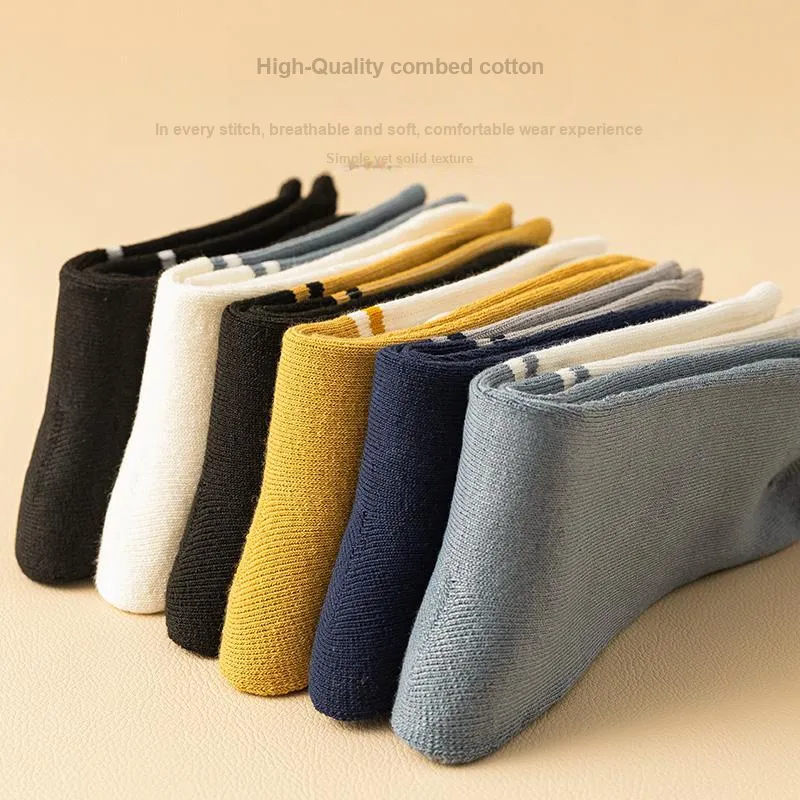 MIIOW Mid Calf Socks Men Box 5 Pack-2