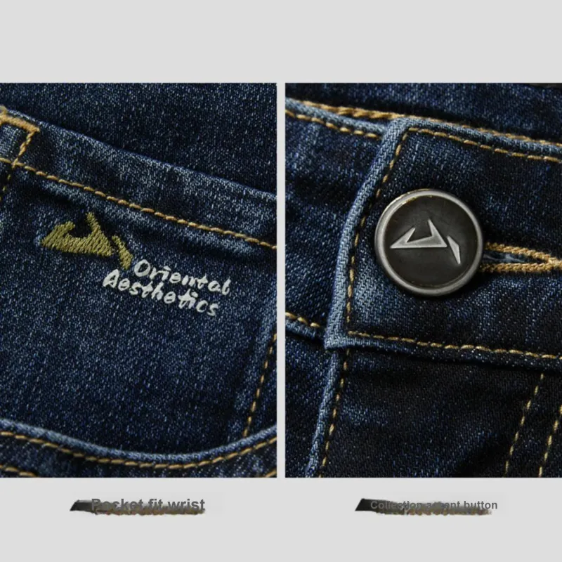 HLA The Mountain Is Not In The High Series Jeans Men's-4