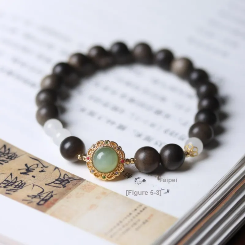 TIANTAISHAN Laoshan Sandalwood Wooden Bracelets Unisex-1