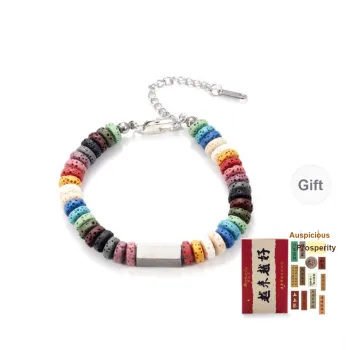 MEOBURLIY Volcanic Stone Bracelets Unisex