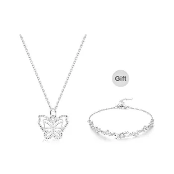 EUA Set Necklaces Women's Give A Bracelet