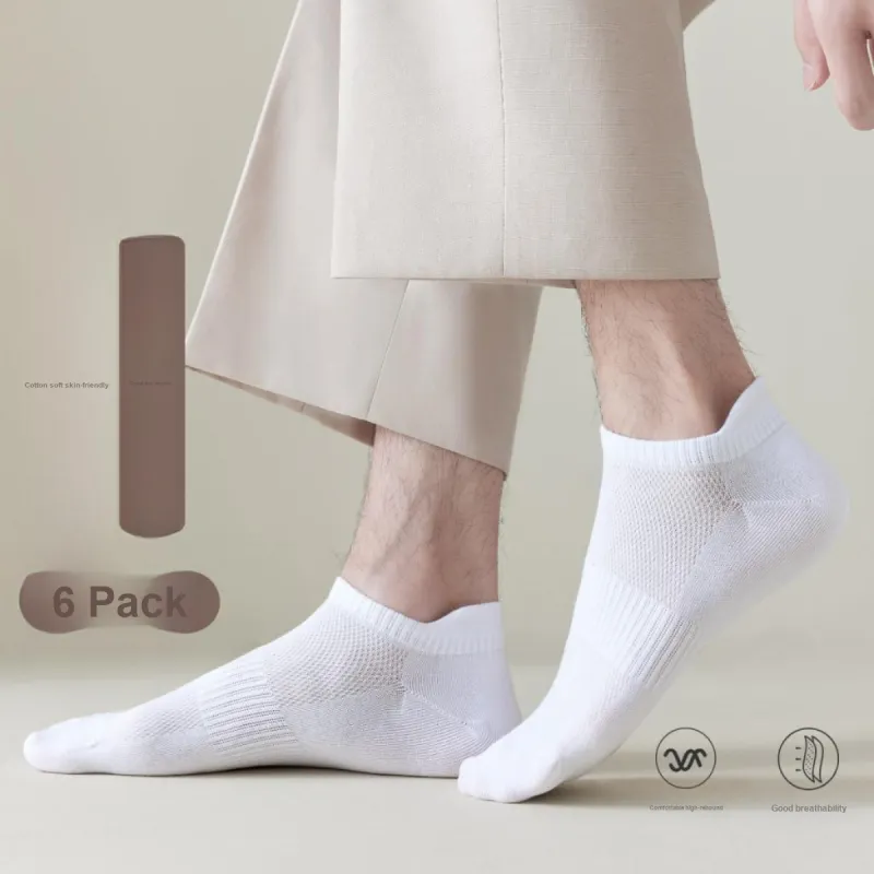MIIOW Ankle Socks Men's 6 Pack Mixed Color-4