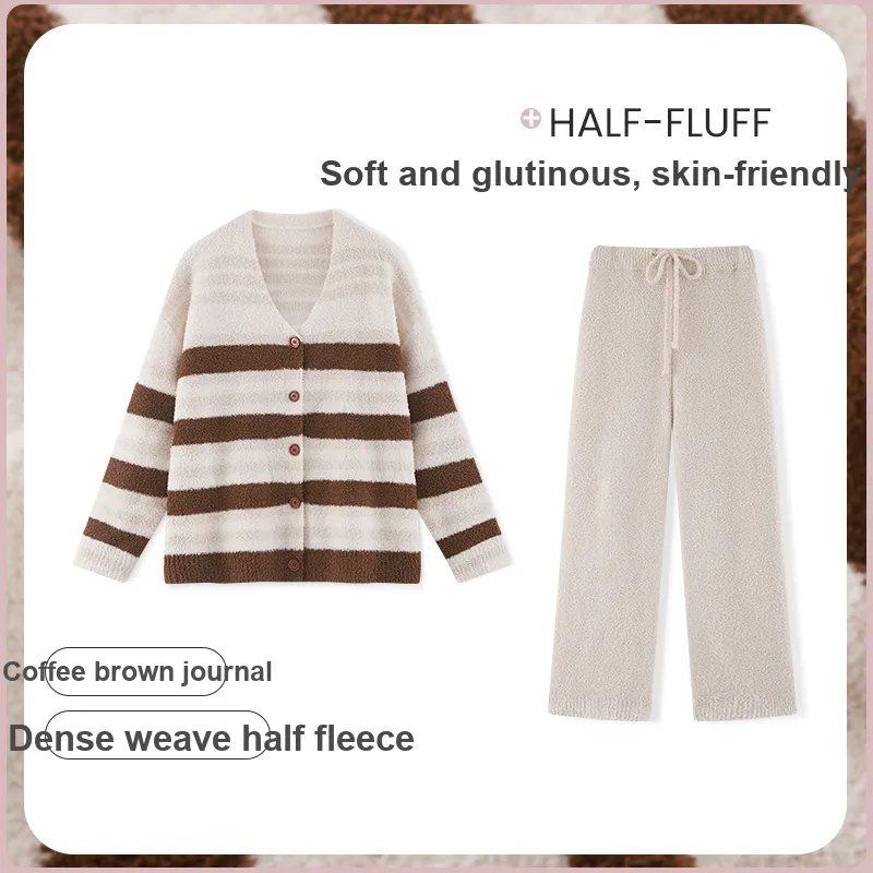 Beast's Secret Pajama Set Women's Coffee-3