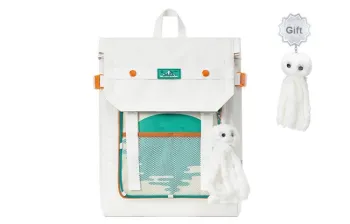 MR.ACE HOMME Polyester Laptop Backpack Regular Unisex White