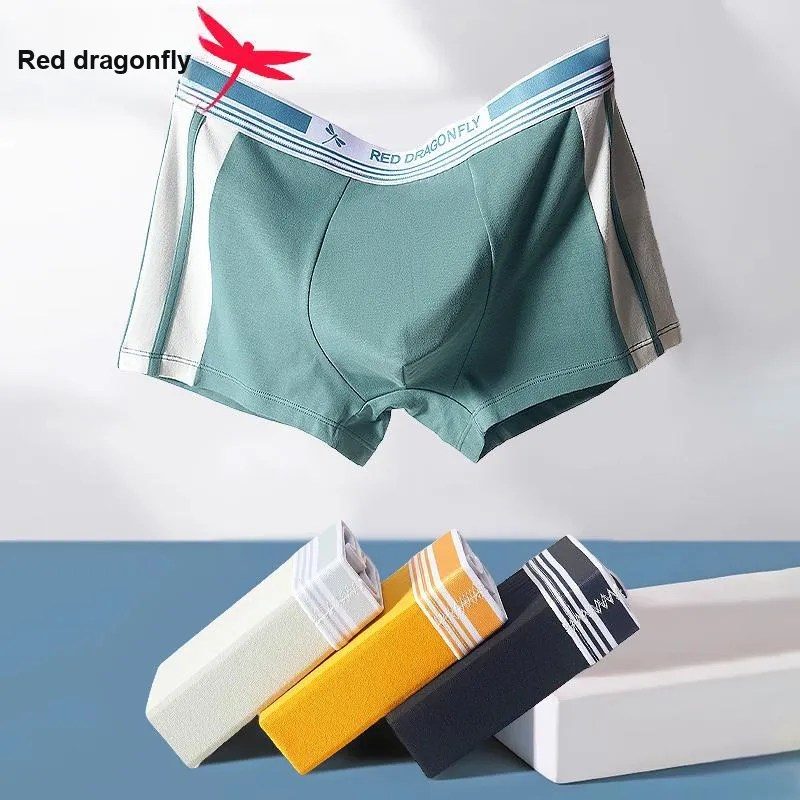 RED DRAGONFLY Cotton Panties Men's 3 Pack Gift Box Set-9