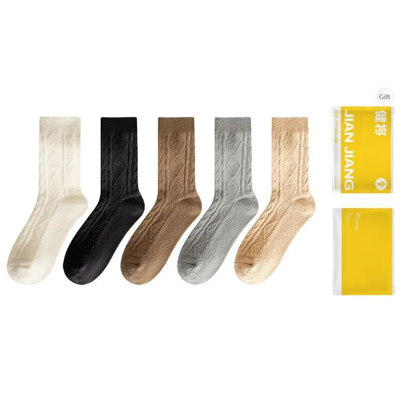 Master Mid Calf Socks Women's Shopping Bag 5 Pack-6