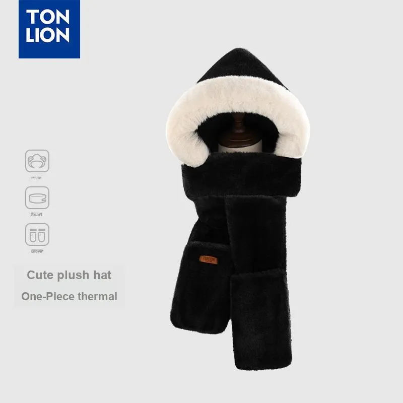 Tonlion Polyester Hoods & Plush Hats Unisex-1