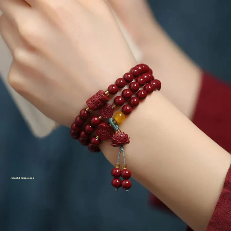 ZHOUDIWANG Pterocarpus Bracelets Unisex-2