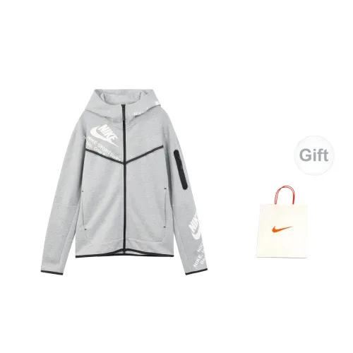 Nike Jackets Men Gray Sweatshirts+Gift Bag