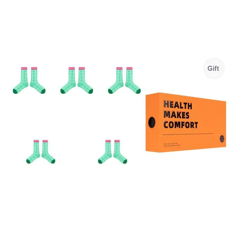 Vine Color Mid Calf Socks Women's 5 Pack-14