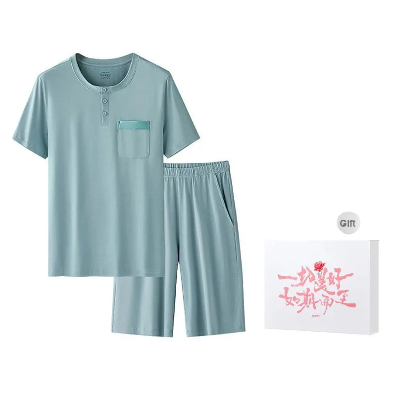 DUINIDESIYU Pajama Set Men's Gift Box Set-5