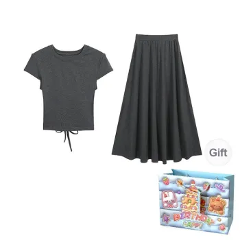 REMOULD Two Piece Skirt Sets Women's Gray Set Shopping Bag