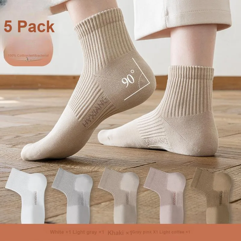 H YXIANG Ankle Socks Women's 5 Pack-9